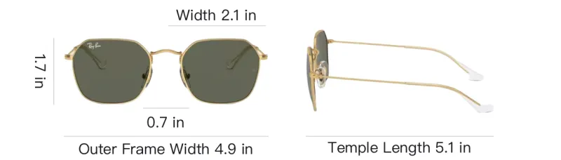 RayBan Jim Square Frame Sunglasses-3