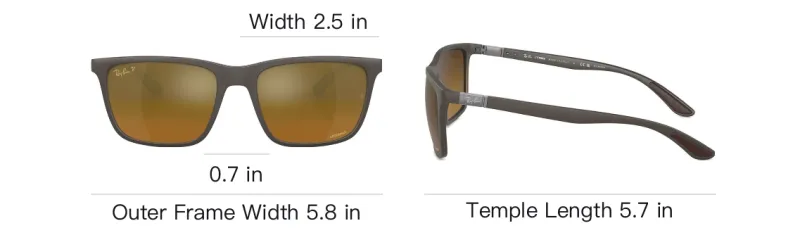 RayBan Rectangular Frame Sunglasses-3