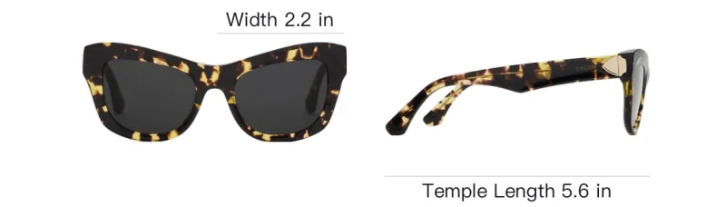Burberry Metal Acetate Cat Eye Sunglasses Unisex Tortoiseshell-3