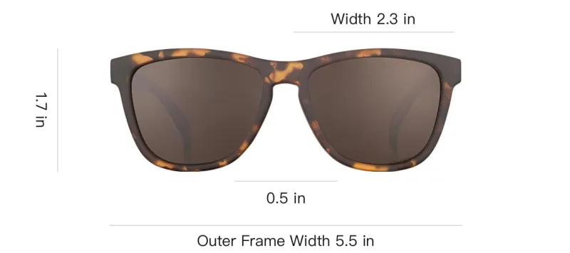 Goodr - Square Sunglasses Unisex Tortoiseshell-2