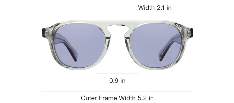 GARRETT LEIGHT Sunglasses Unisex Gray-2