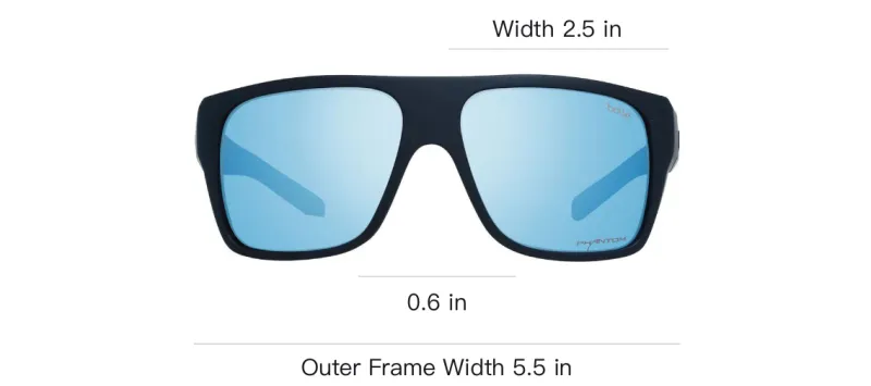 BOLLE Plastic Irregular Shape Sunglasses Women's Black-3