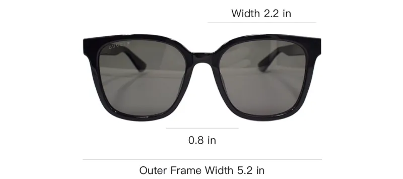 GUCCI Eyewear Square Frame Sunglasses Men's Black-3