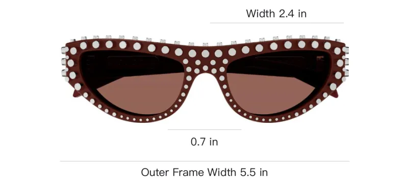 GUCCI Cat eye frame Sunglasses-2