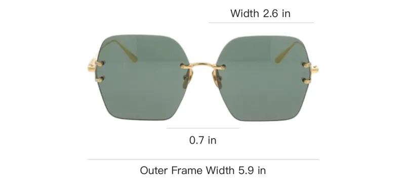 Linda Farrow Hexagonal Frame Sunglasses-3