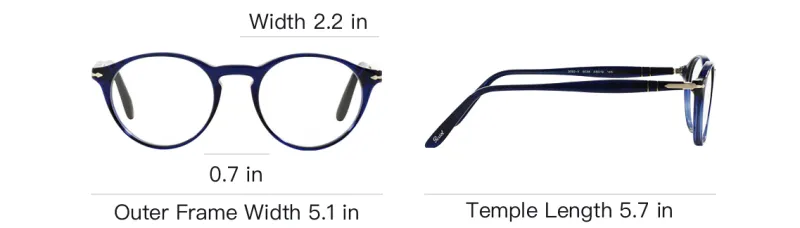 PERSOL Round Frame Glasses-3