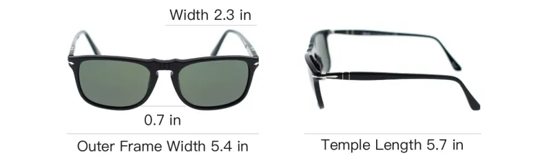 PERSOL Rectangle frame Tinted lenses Sunglasses-3