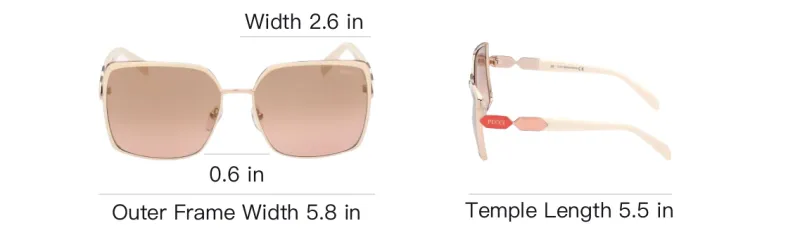 EMILIO PUCCI Metal Irregular Shape Sunglasses Women's Pink-3