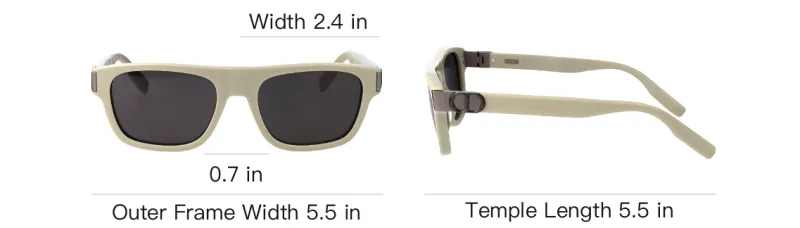 DIOR CDIcon S3I Rectangular Frame Sunglasses-4