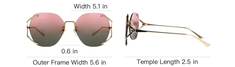 GUCCI Sunglasses Women's Pink-3