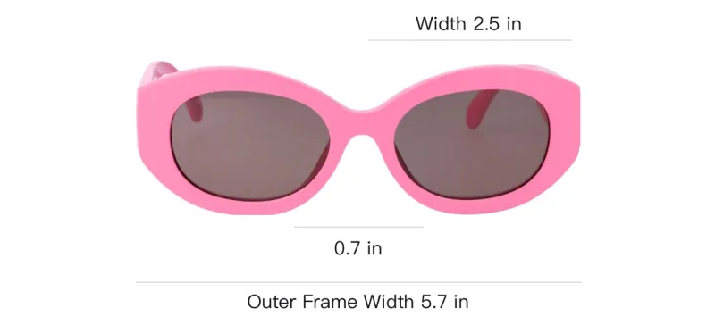 CHANEL Acetate Irregular Shape Sunglasses Women's Pink-3