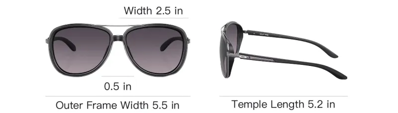 Oakley Metal Aviator Sunglasses Women's Black-3