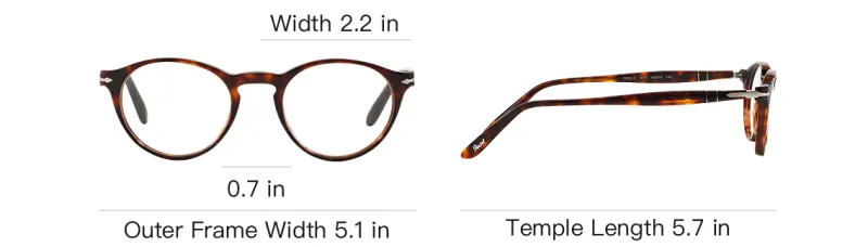 PERSOL Round Frame Glasses-3