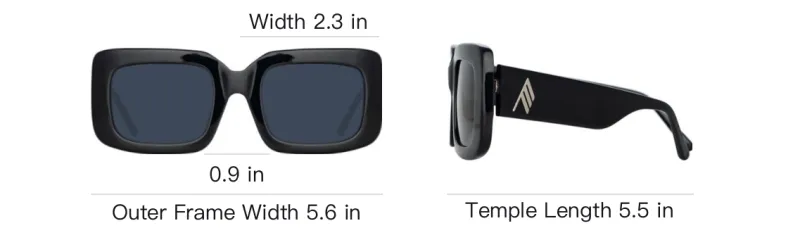 Linda Farrow X Linda Farrow Jorja Rectangular Frame Sunglasses-3