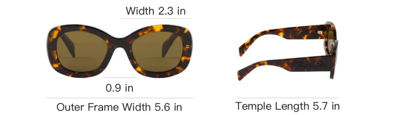 PRADA Logo embossed Oversize frame Sunglasses-4