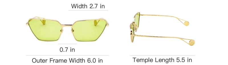 GUCCI Butterfly Sunglasses Women's Gold-4