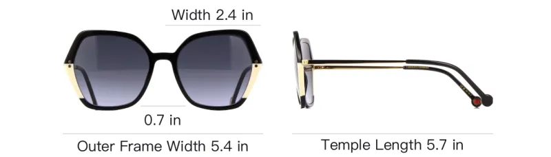CarolinaHerrera Two tone Oversize frame Sunglasses-3