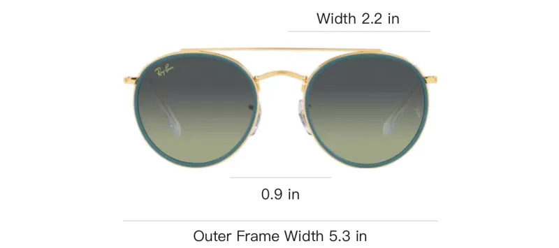 RayBan Metal Round Sunglasses Unisex Gold-3