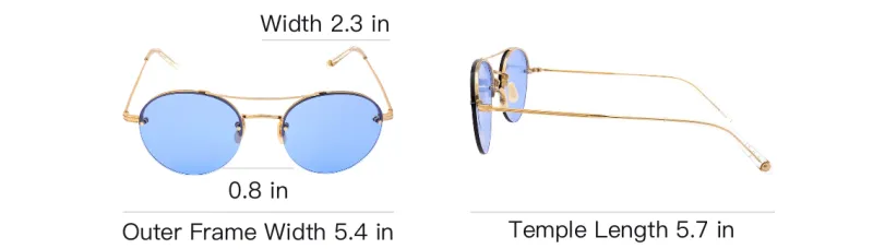 GARRETT LEIGHT Metal Aviator Sunglasses Women's Gold-3