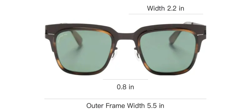 MYKITA Raymond Rectangle frame Sunglasses-2