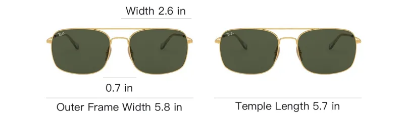 RayBan Sunglasses Unisex Green-4