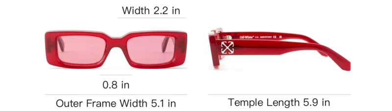 OFF WHITE Arthur Rectangular Frame Sunglasses-3