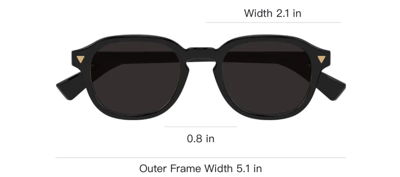 Bottega Veneta Oval Frame Sunglasses-2