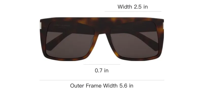 SAINT LAURENT Sl 651 Vitti Square Frame Sunglasses-2