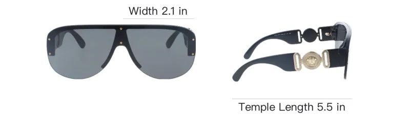 FANSIZHE Aviator Sunglasses Unisex Black-3