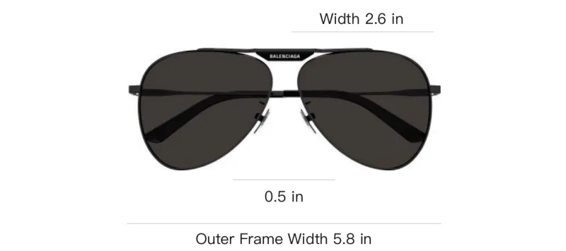 Balenciaga Aviator Sunglasses-2