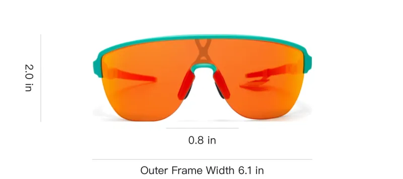 Oakley Plate Frame Irregular Shape Sunglasses Unisex Light Blue-3