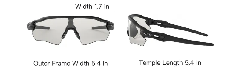 Oakley Plastic Irregular Shape Sunglasses Men's Black-3