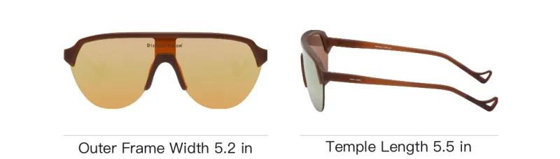 District Vision Titanium Nylon Grilamid TR90 Irregular Shape Sunglasses Women's Brown-3