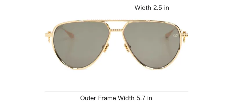 Valentino Aviator Sunglasses-3