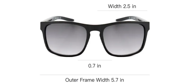 GUESS Polycarbonate Resin Rectangular Sunglasses Unisex Black-3