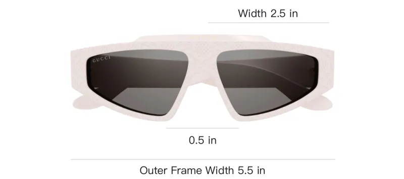 GUCCI Rectangle Frame Sunglasses-2