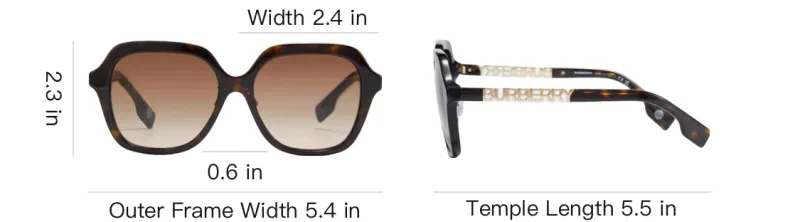 Burberry Tortoiseshell Oversized frame Sunglasses-3