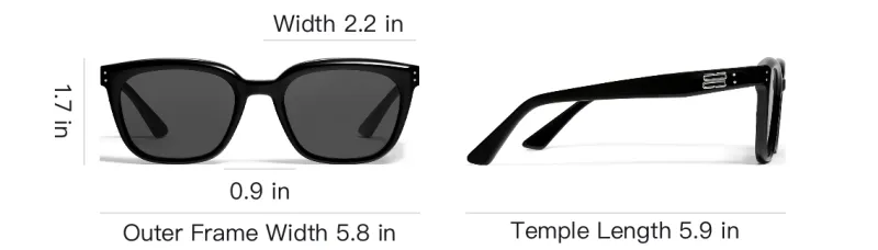GENTLE MONSTER Plate Frame Irregular Shape Sunglasses Unisex Black-3