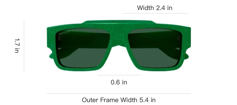 GUCCI Eyewear Rectangular Frame Sunglasses-2