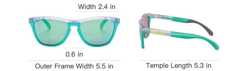 Oakley Acetate Rectangular Sunglasses Men's Green-3
