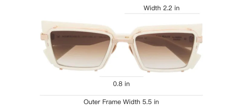 BALMAIN Admirable Rectangle frame Sunglasses-2