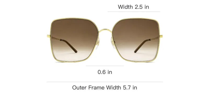 Cartier Oversized Square Frame Sunglasses-1