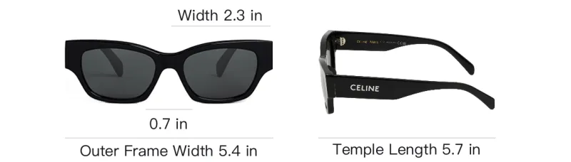 CELINE Rectangular Frame Sunglasses-5