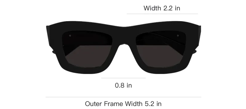 Bottega Veneta Ultrathin Square Frame Sunglasses-2