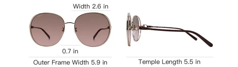 FERRAGAMO Metal Irregular Shape Sunglasses Women's Gold-4