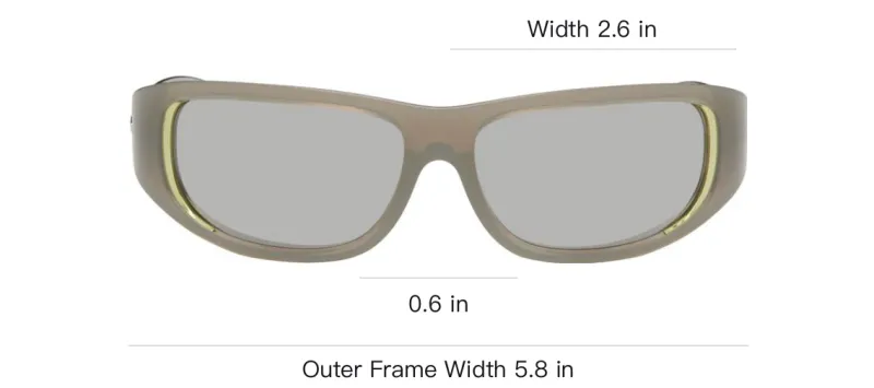 DIESEL Metal Irregular Shape Sunglasses Unisex Gray-3
