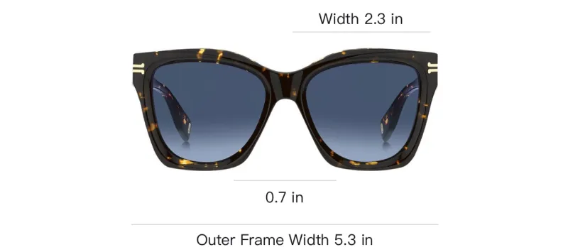 MARC JACOBS Sunglasses Unisex Brown/Yellow-2