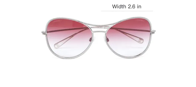 CHANEL Pre Owned Chain embellished Sunglasses-3
