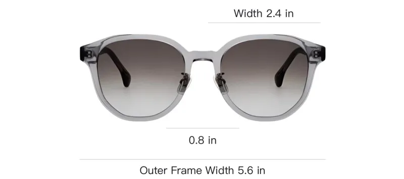 Paul Smith Plate Frame Square Sunglasses Unisex Gray-3