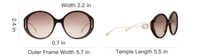 GUCCI Logo Round-frame Sunglasses-2